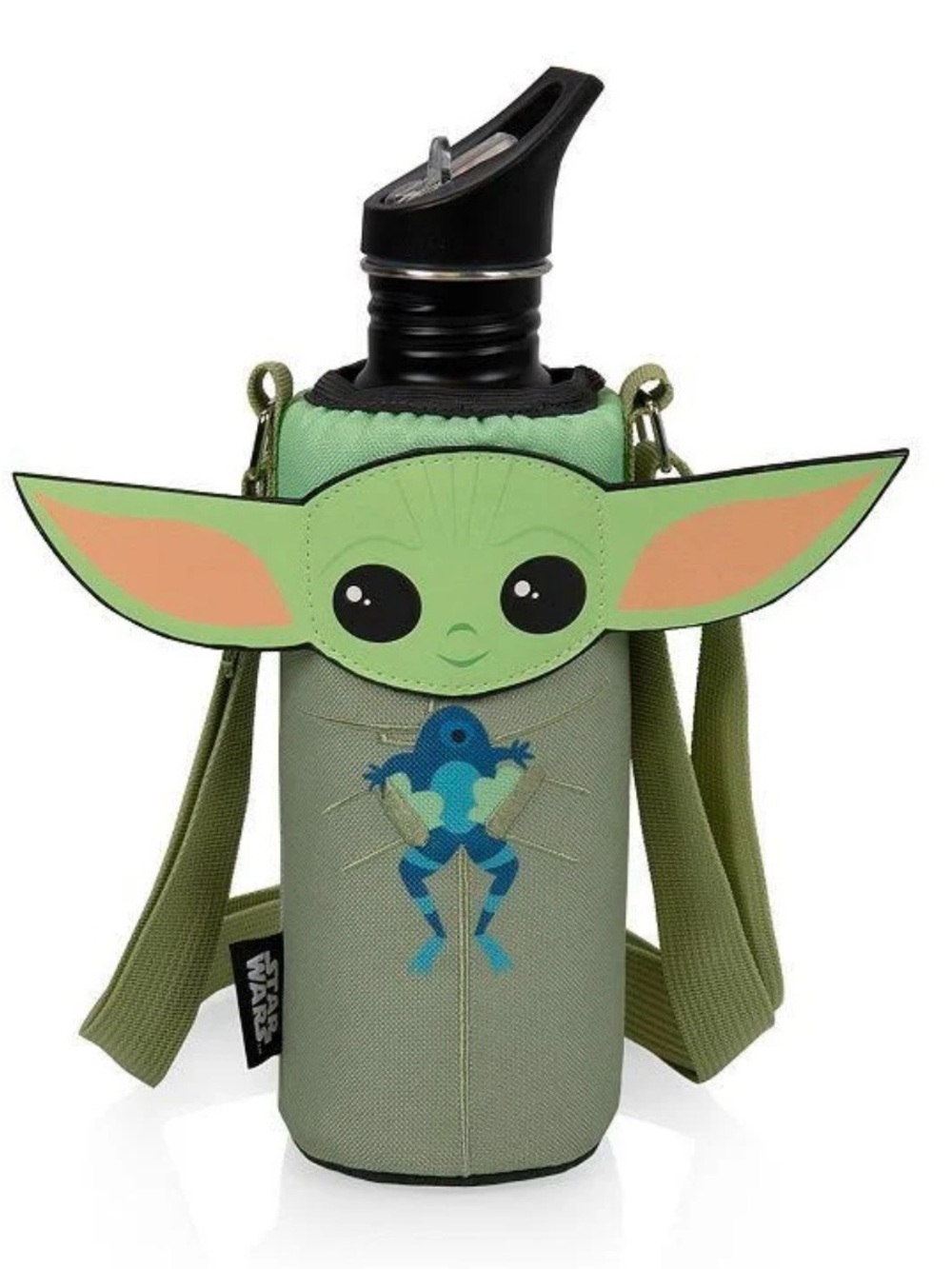 Star Wars The Mandalorian 'Grogu' Green Kids Bottle Cooler